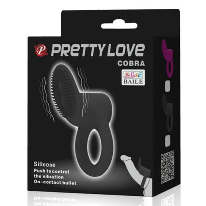 PRETTY LOVE - ANELLO VIBRATORE COBRA NERO