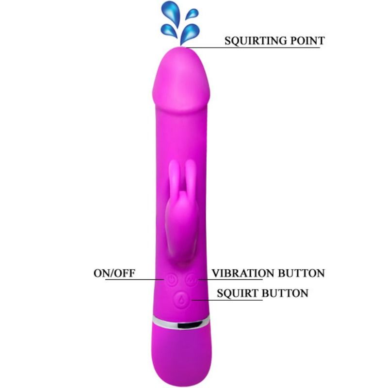 PRETTY LOVE - VIBRATORE HENRY 12 MODALIT DI VIBRAZIONE E FUNZIONE SQUIRT