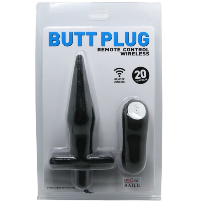 BAILE - PLUG ANALE BUTT CON VIBRAZIONE NERO