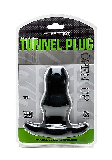 PERFECT FIT BRAND - DOPPIO TUNNEL PLUG XL GRANDE NERO