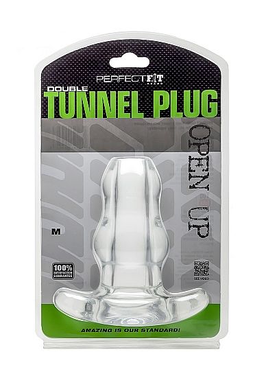 PERFECT FIT BRAND - DOPPIO TUNNEL PLUG MEDIO TRANSPARENTE