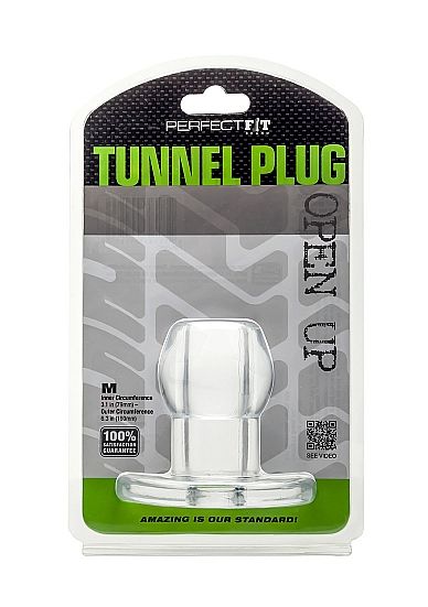 PERFECT FIT BRAND - ASS TUNNEL PLUG SILICONE TRANSPARENTE M