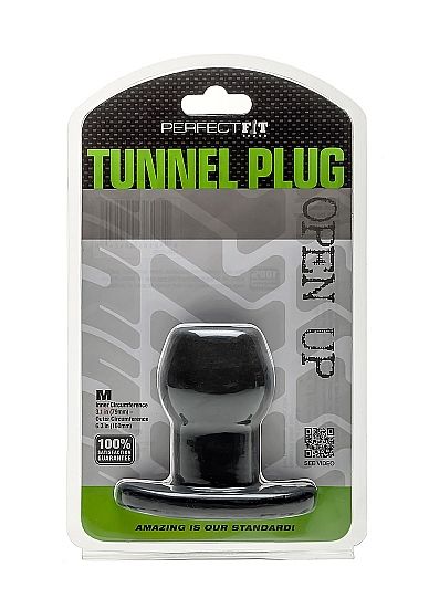 PERFECT FIT BRAND - ASS TUNNEL PLUG SILICONE NERO M