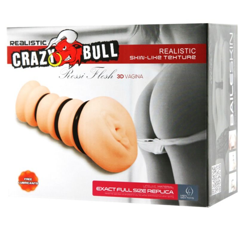 CRAZY BULL - MASTURBADOR CON ANELLI VAGINA MODELLO 2