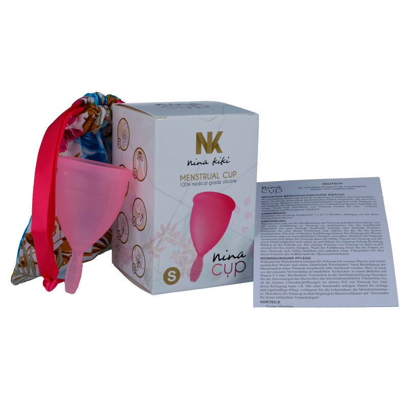 NINA KIKÍ - COPPA MESTRUALE ROSA - TAGLIA S