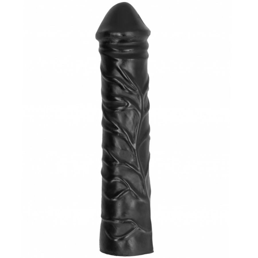 ALL BLACK - DILDO GIGANTE CON PUGNO MORBIDO 32 CM