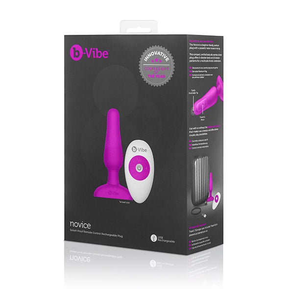 B-VIBE - PLUG ANALE NOVICE REMOTE CONTROL FUCSIA