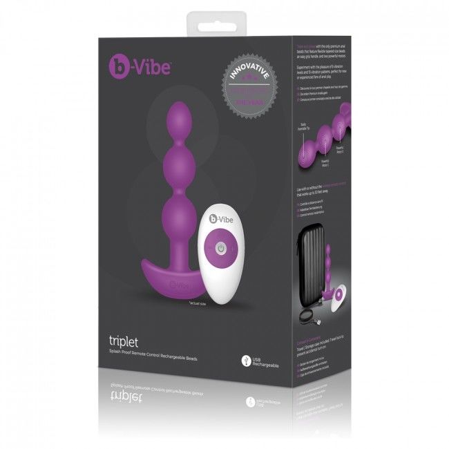 B-VIBE - PERLINE ANAL REMOTE CONTROL TRIPLET ROSA