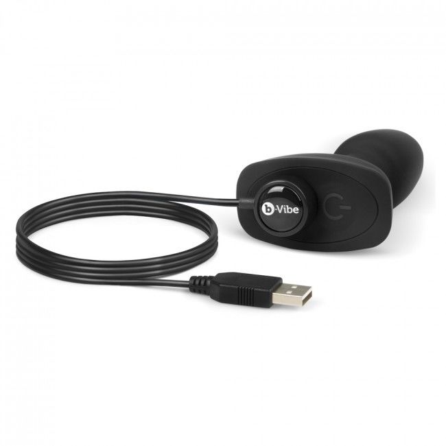 B-VIBE - RIMMING TELECOMANDO PLUG ANALE PETITE NERO