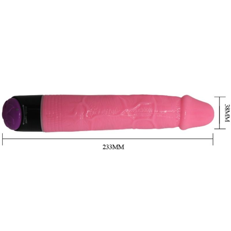 BAILE - VIBRATORE SEX REALISTICO COLORATO ROSA 23 CM