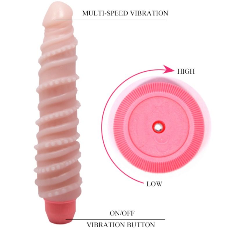 BAILE - VIBRATORE SENSUALE A SPIRALE FLEXI VIBE 19.5 CM