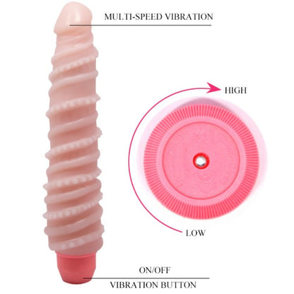 BAILE - VIBRATORE SENSUALE A SPIRALE FLEXI VIBE 19.5 CM