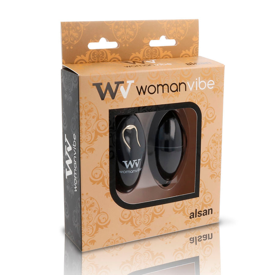 WOMANVIBE - ALSAN EGG TELECOMANDO NERO SILICONE NERO