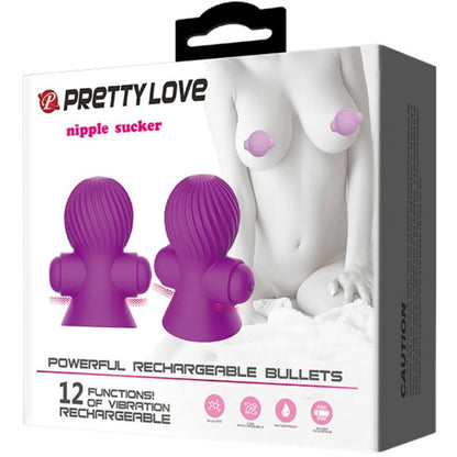 PRETTY LOVE - STIMOLATORE DEL CAPEZZOLO 12 MODALIT DI VIBRAZIONE LILLA