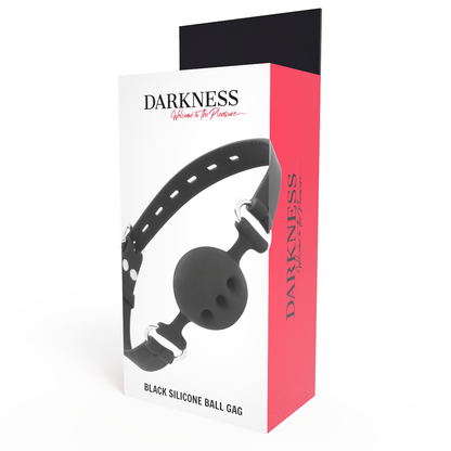 DARKNESS - BAVAGLINO IN SILICONE TRASPIRANTE NERO