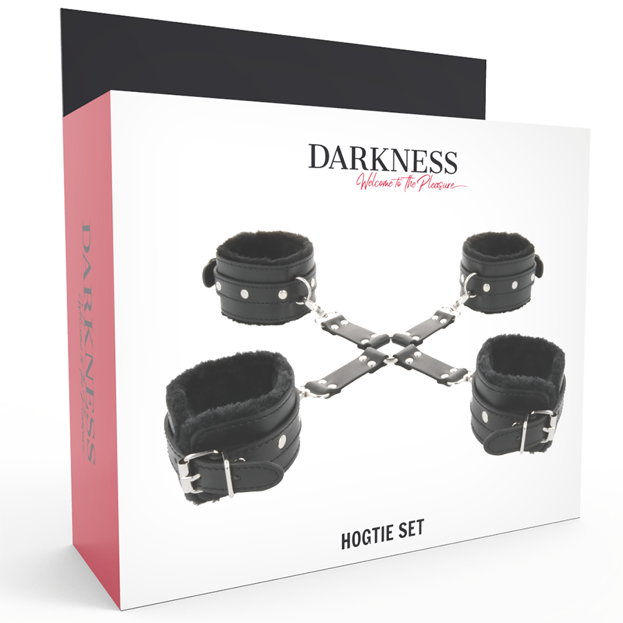 DARKNESS - MANETTE IN PELLE PER PIEDI E MANI NERE