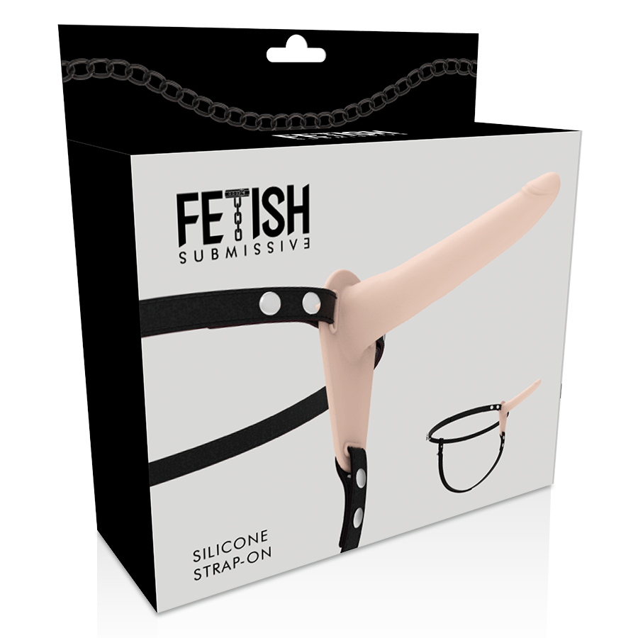 FETISH SUBMISSIVE HARNESS - FLESH SILICONE 15 CM