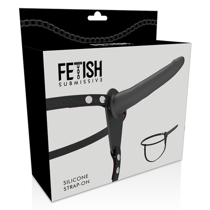 FETISH SUBMISSIVE HARNESS - SILICONE NERO 15 CM