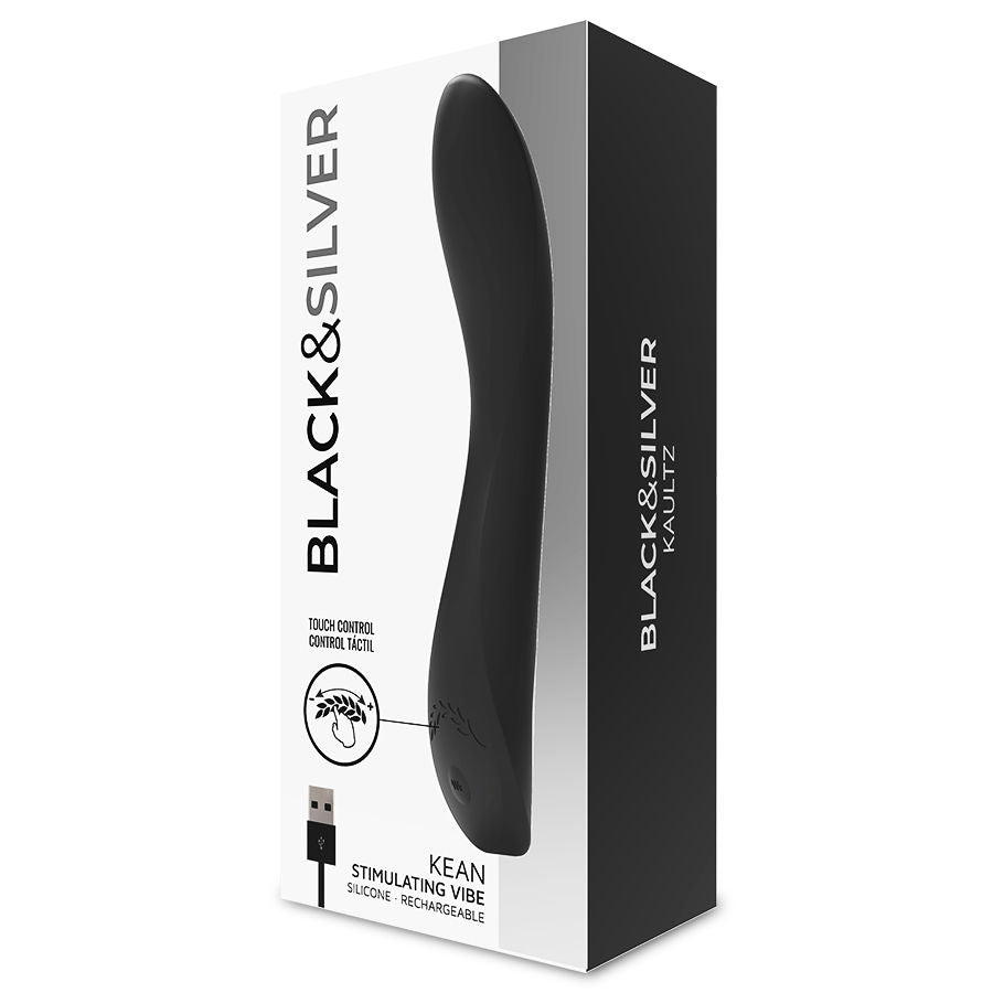 BLACK&SILVER - VIBRATORE KEAN TOUCH CONTROL