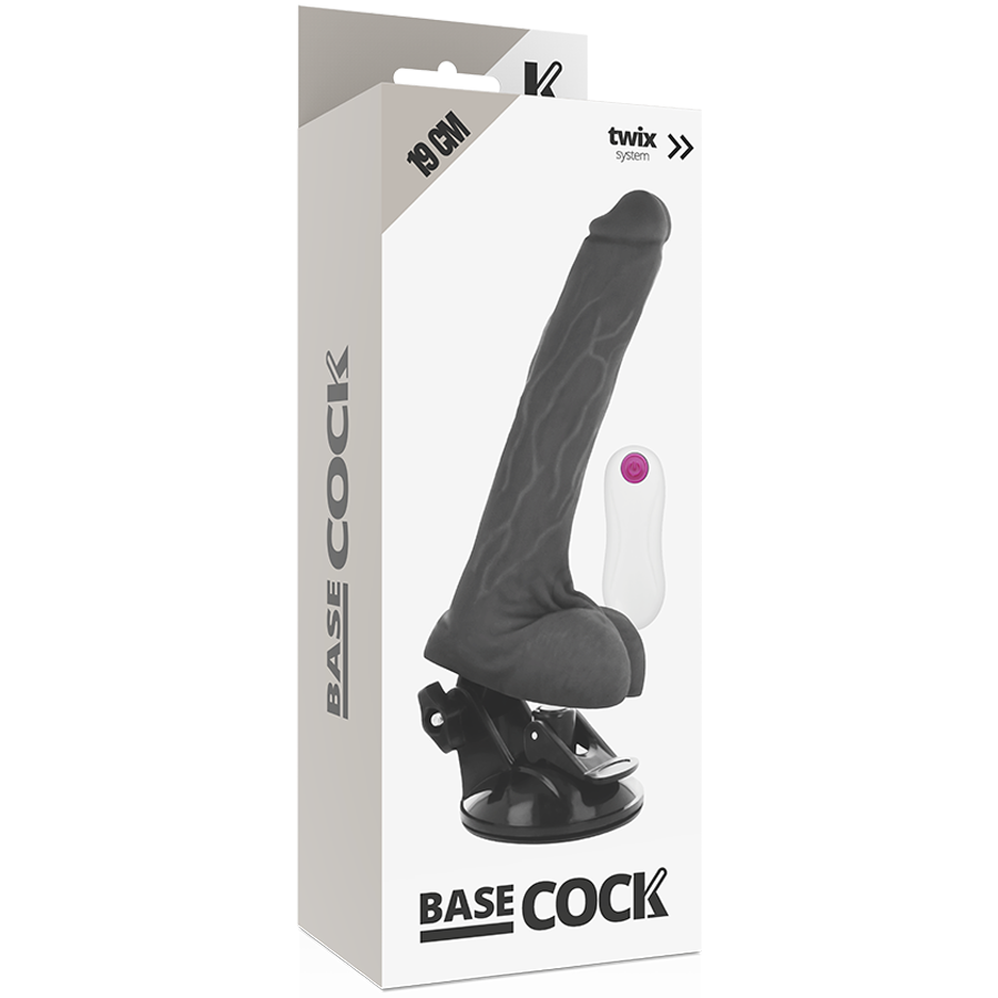 BASECOCK - VIBRATORE TELECOMANDO REALISTICO NATURALE 19 CM -O- 4 CM