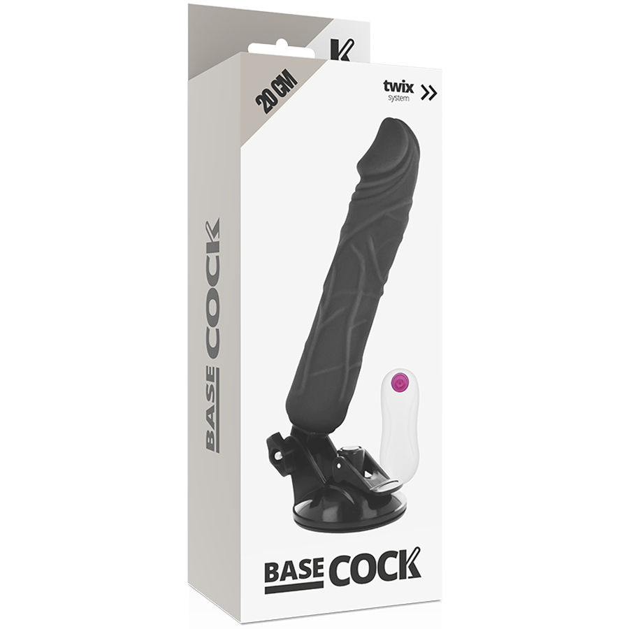 BASECOCK - VIBRATORE REALISTICO TELECOMANDO FLESH 20 CM -O- 4 CM