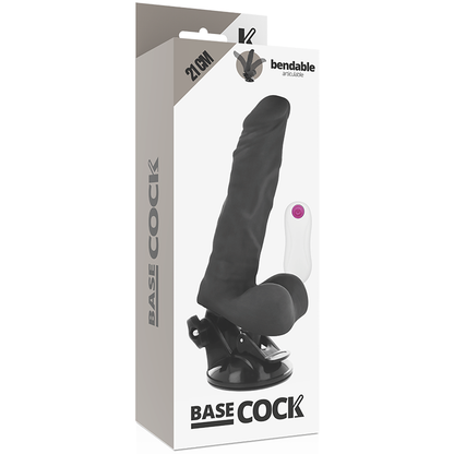 BASECOCK - VIBRATORE ARTICOLABILE TELECOMANDO NATURALE 21 CM -O- 5 CM