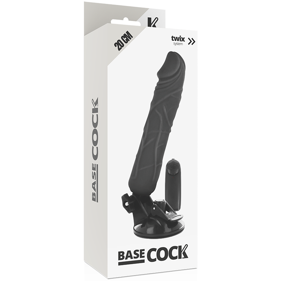 BASECOCK - VIBRATORE TELECOMANDO NATURALE REALISTICO 20 CM -O- 4 CM