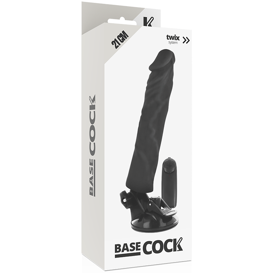 BASECOCK - VIBRATORE REALISTICO TELECOMANDO NATURALE 21 CM -O- 4 CM