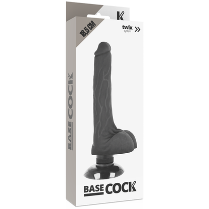 BASECOCK - VIBRATORE REALISTICO 2-1 NATURALE 18.5 CM -O- 4 CM