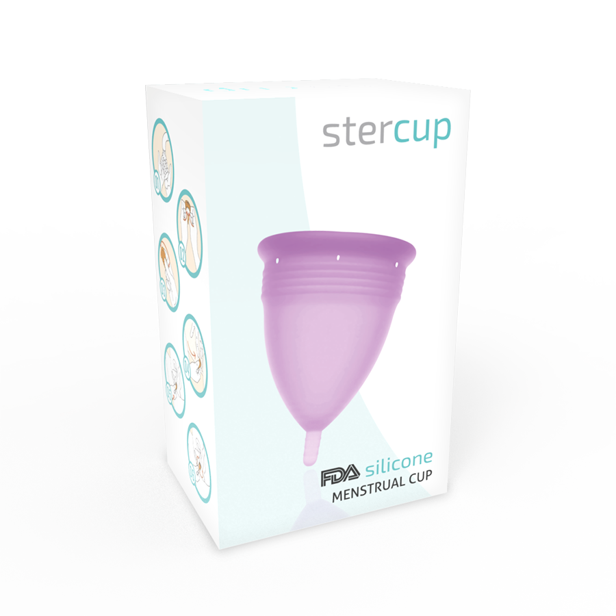 STERCUP - COPPA MESTRUALE IN SILICONE FDA TAGLIA L LILLA