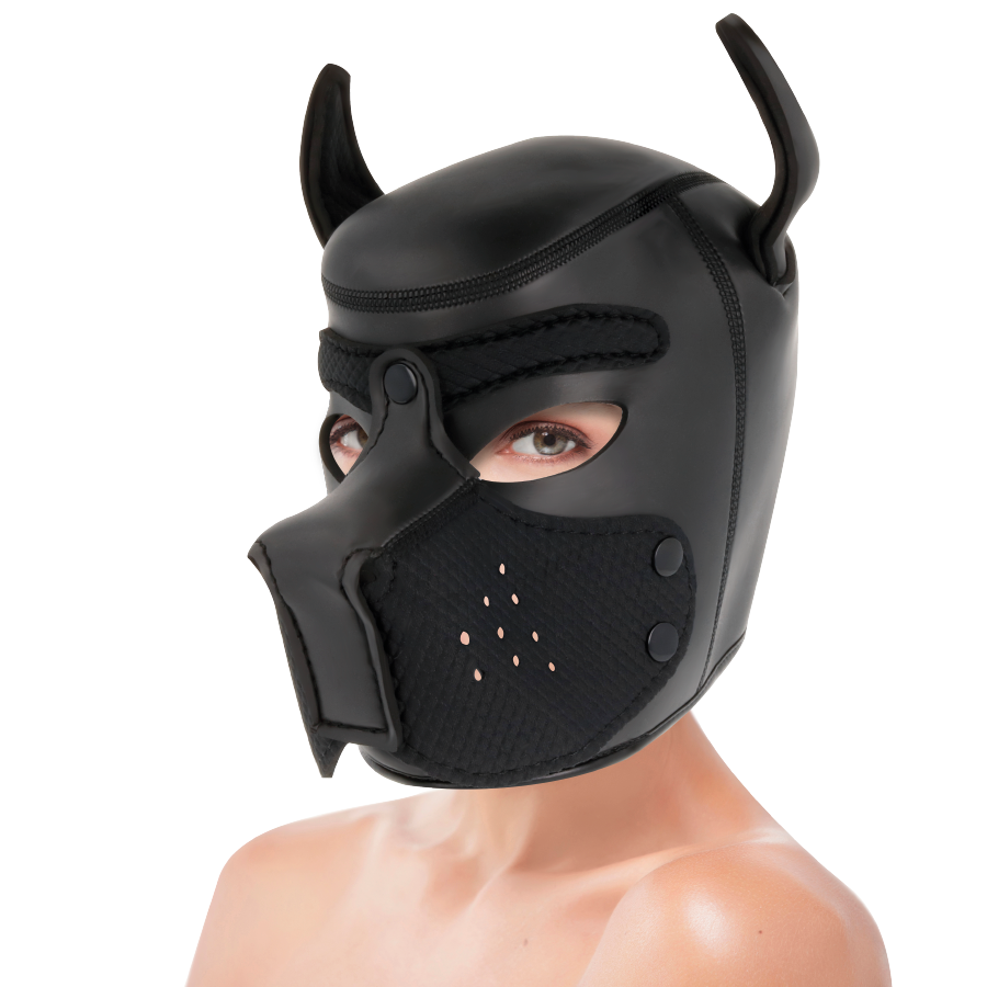 DARKNESS - MASCHERA PER CANI IN NEOPRENE CON MUSERELLA RIMOVIBILE L