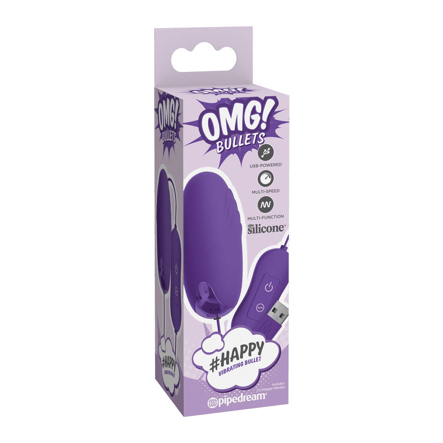 OMG - HAPPY POTENTE VIBRATORE LILLA BULLET