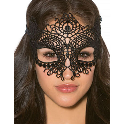 QUEEN LINGERIE - MASCHERA IN PIZZO TAGLIA UNICA