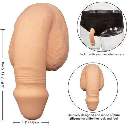 CALEXOTICS - IMBALLAGGIO IN SILICONE PENE 12.75 CM CARNE