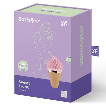 SATISFYER - SWEET TREAT SPINNATOR MARRONE E ROSA