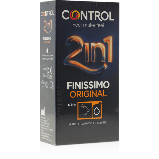 CONTROL - FINISIMO DUO + LUBRIFICANTE 6 UNITÀ