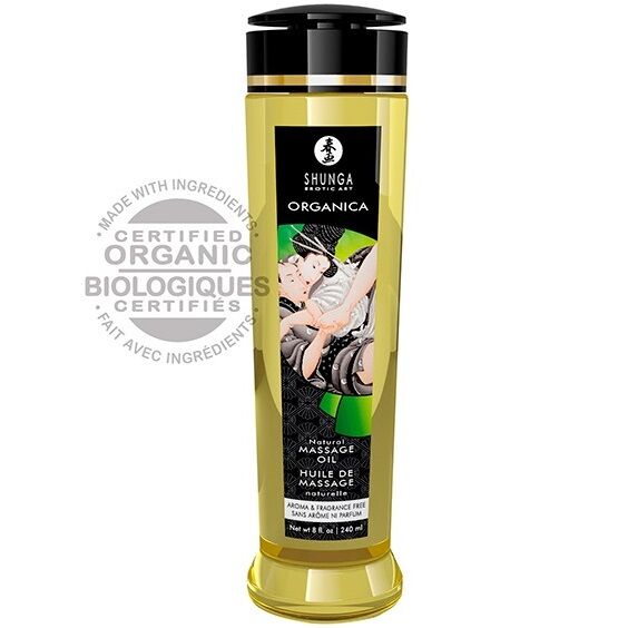 SHUNGA - OLIO DA MASSAGGIO BIOLOGICO NATURALE 240 ML