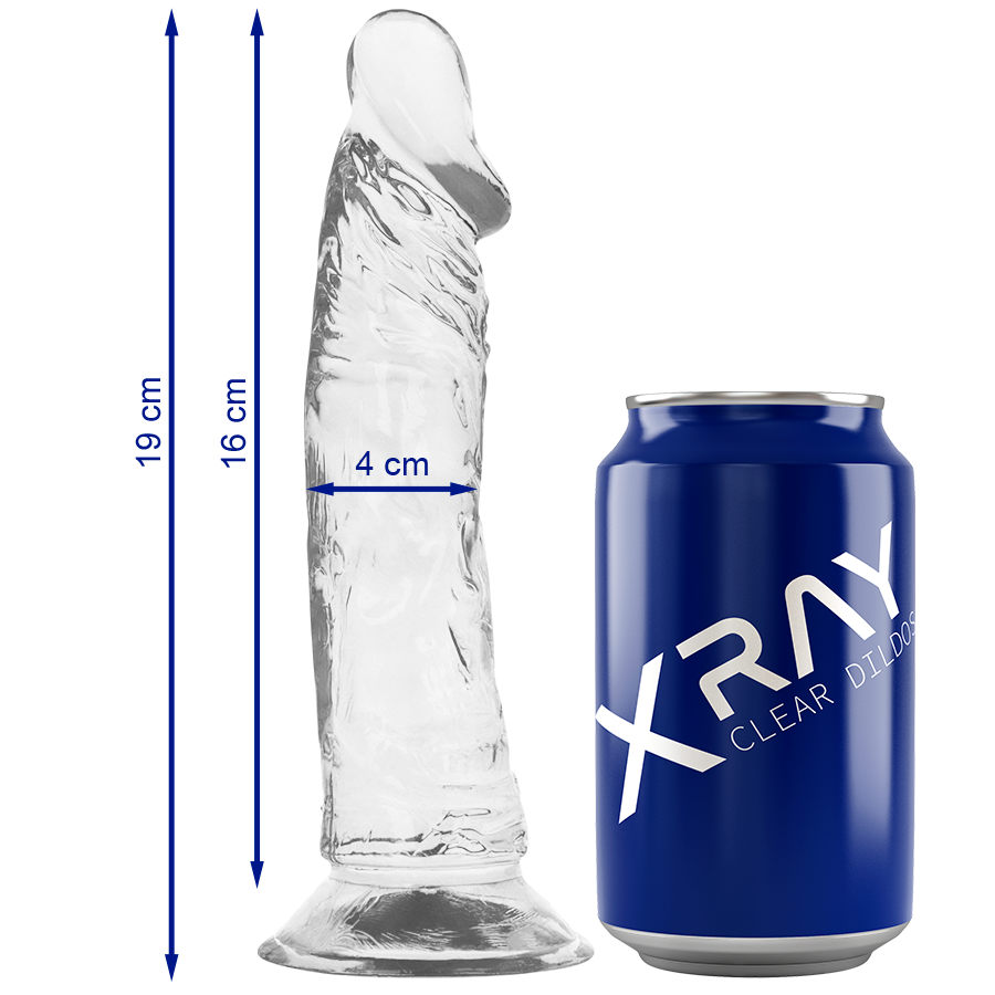 X RAY - CAZZO TRASPARENTE 19 CM -O- 4 CM