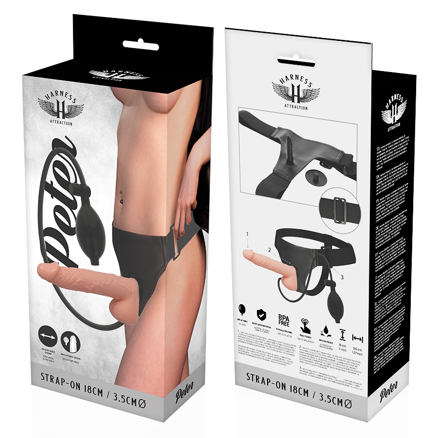 HARNESS ATTRACTION - RNES PETER CON PENE GONFIABILE 18 CM -O- 3.5 CM