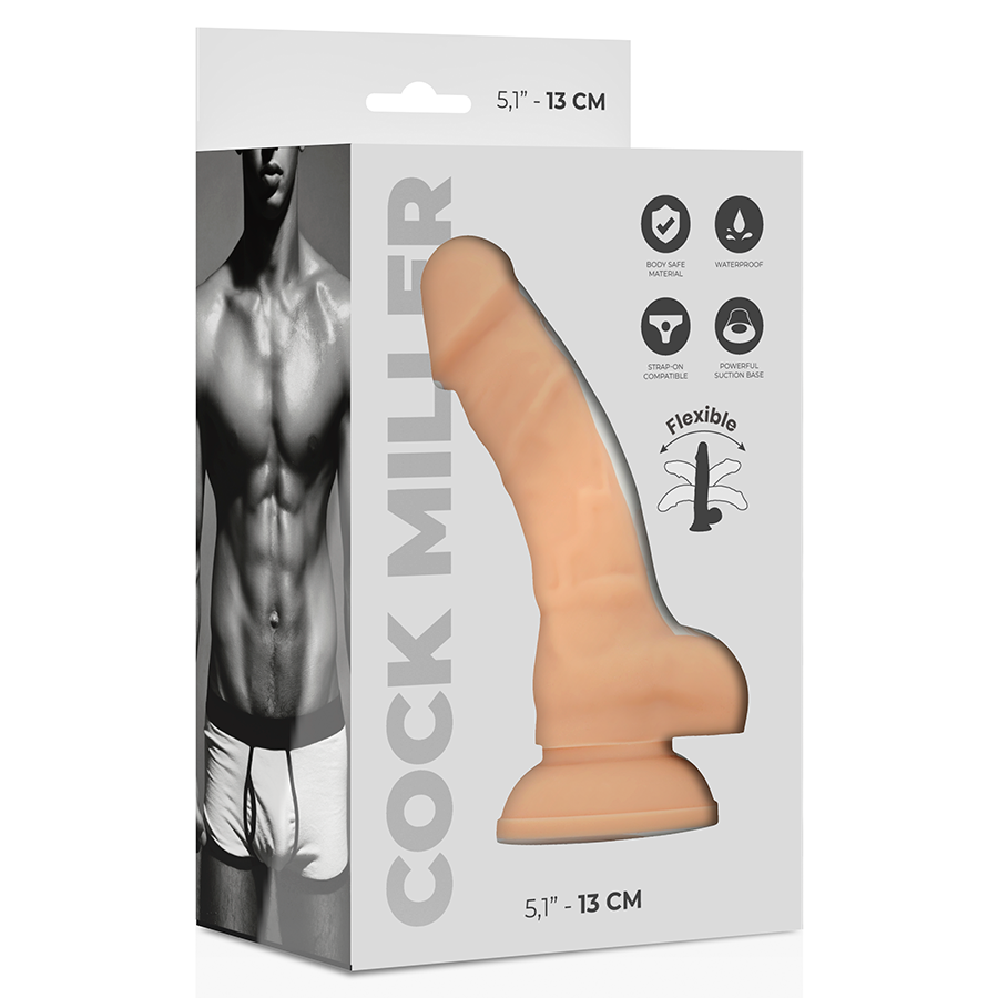 COCK MILLER - COCKSIL IN SILICONE DENSIT ARTICOLABILE 13 CM