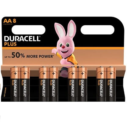 DURACELL - BATTERIA PLUS POWER AA LR6 8UNIT