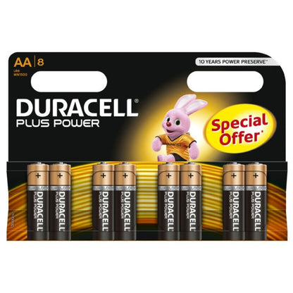 DURACELL - BATTERIA PLUS POWER AA LR6 8UNIT