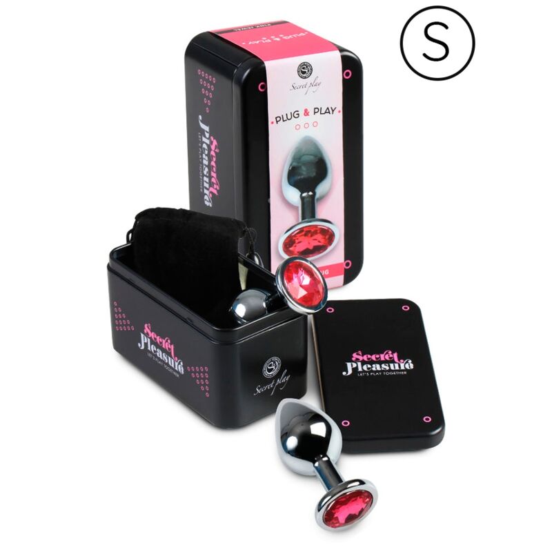 SECRETPLAY - PLUG ANALE ALLUMINIO FUCSIA 7 CM