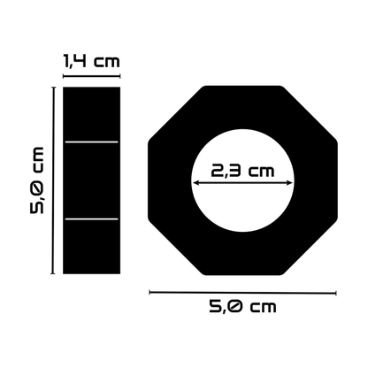 POWERING - ANELLO PER PENE SUPER FLESSIBILE E RESISTENTE 5CM PR10 TRASPARENTE