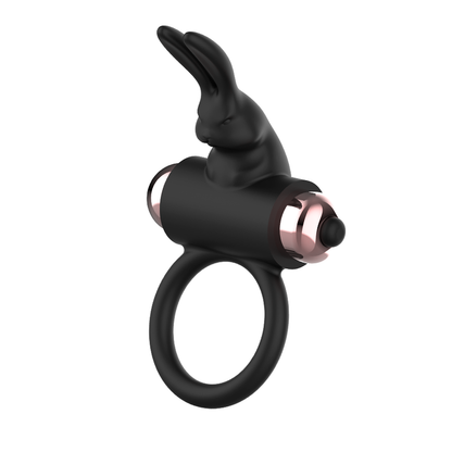 COQUETTE TOYS - ANELLO DA CAZZO CON VIBRATORE NERO/ORO