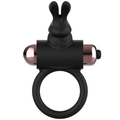 COQUETTE TOYS - ANELLO DA CAZZO CON VIBRATORE NERO/ORO