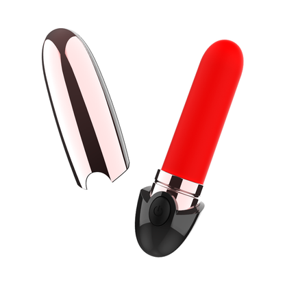 COQUETTE TOYS - VIBRATOR ROSSETTO RICARICABILE NERO/ORO