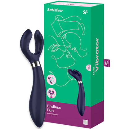 SATISFYER - DIVERTIMENTO INFINITO MULTI VIBRATOR 3 BLU