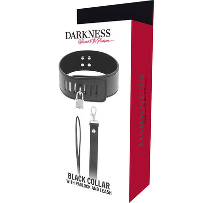 DARKNESS - COLLARE BDSM CON CHIUSURA NERA