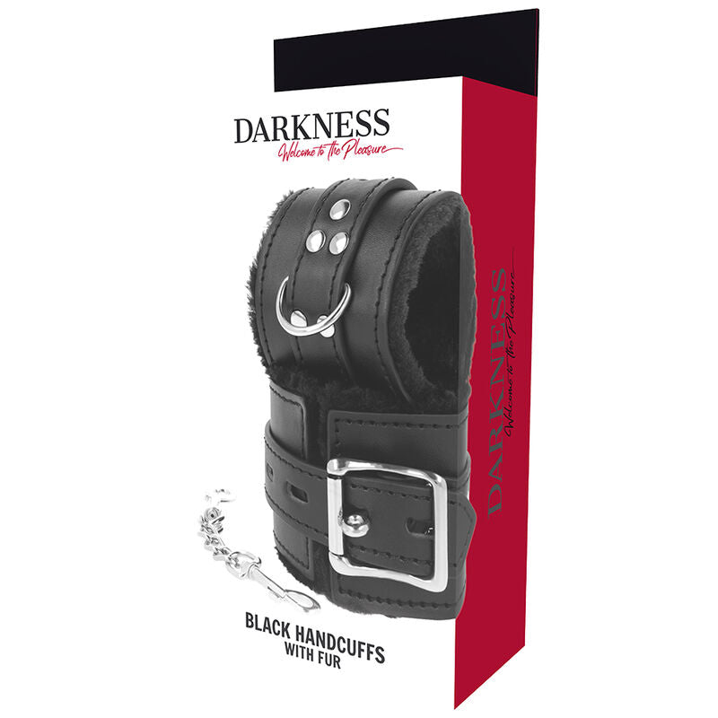 DARKNESS - MANETTE BDSM RIVESTITE NERE